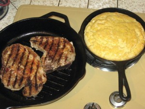 Check out Cast Iron Cooking at http://survivallife.com/cast-iron-cooking/